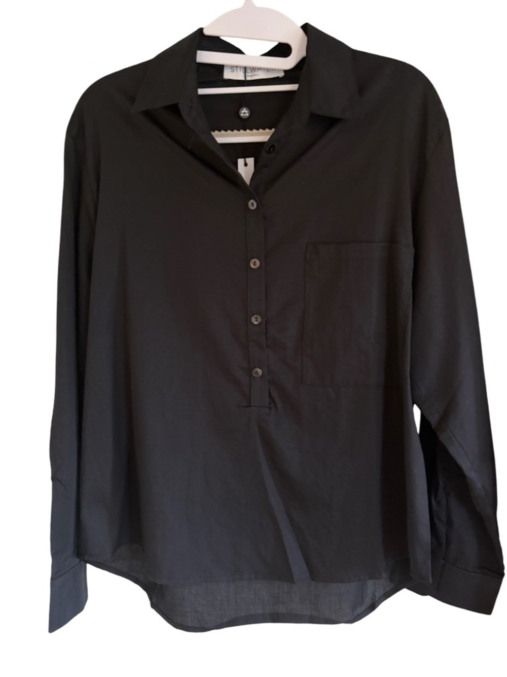 Stilwater NWT Popover Shirt Women’s Black Size S